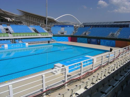 Олимпийский бассейн. 2004 г,  Афины (Греция)